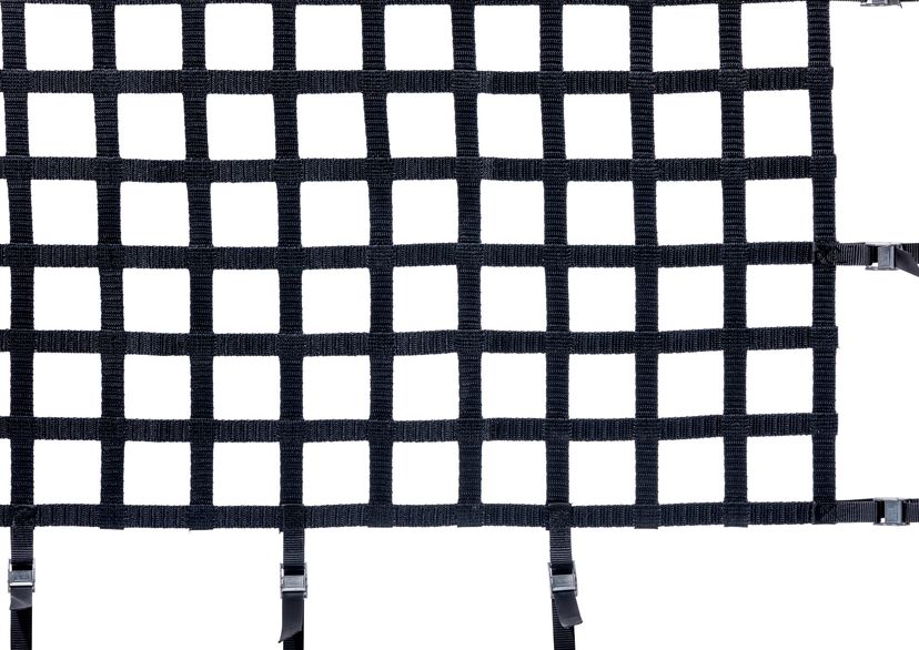Webbing net, 25 mm, Mesh size: 100 mm, with belt snap buckle, detail picture