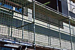 Brick Guardrail Net in green